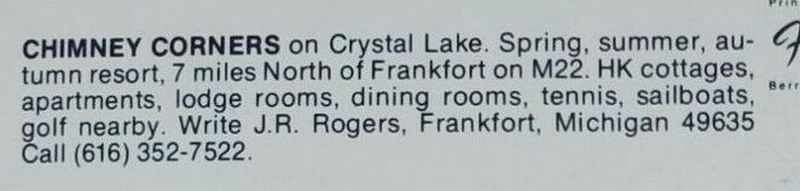 Chimney Corners Resort - Vintage Postcard (newer photo)